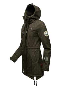 Marikoo ZimtzickeParkaDark Olive W Print Donna Cappotti M5M21U005-N12 -Moda Cappotti Donna 044f8fce4bb54dceb216ac38a329e0fc