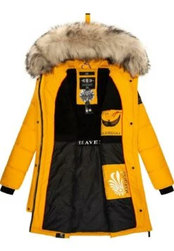 Marikoo Chaskaa - Cappotto Invernale - Dark Yellow -Moda Cappotti Donna 08b61761891f47a09da76841c6799db7
