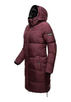 Marikoo StreliziaaCappotto InvernaleDark Red Melange Donna Cappotti M5M21U011-G12 -Moda Cappotti Donna 08bb3b120fb14e4eb9f23531160bd83b