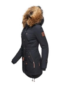 Marikoo Viva- Cappotto Invernale - Blue -Moda Cappotti Donna 104e846ffa88499e86de16dc1926579c