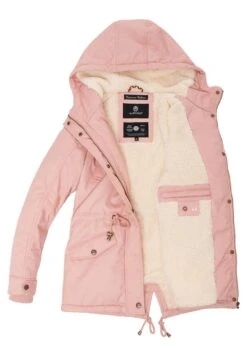 Marikoo Manolya - Cappotto Invernale - Pink -Moda Cappotti Donna 10e27a9d739b481ebffc6c001efa3a27