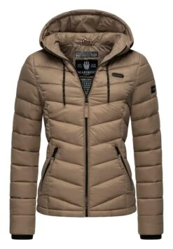 Marikoo KualaGiacca Da Mezza StagioneTaupe Grey Donna Giacche E Blazer M5M21U01H-O11 -Moda Cappotti Donna 119276f43de4449b912bfe0f90778192