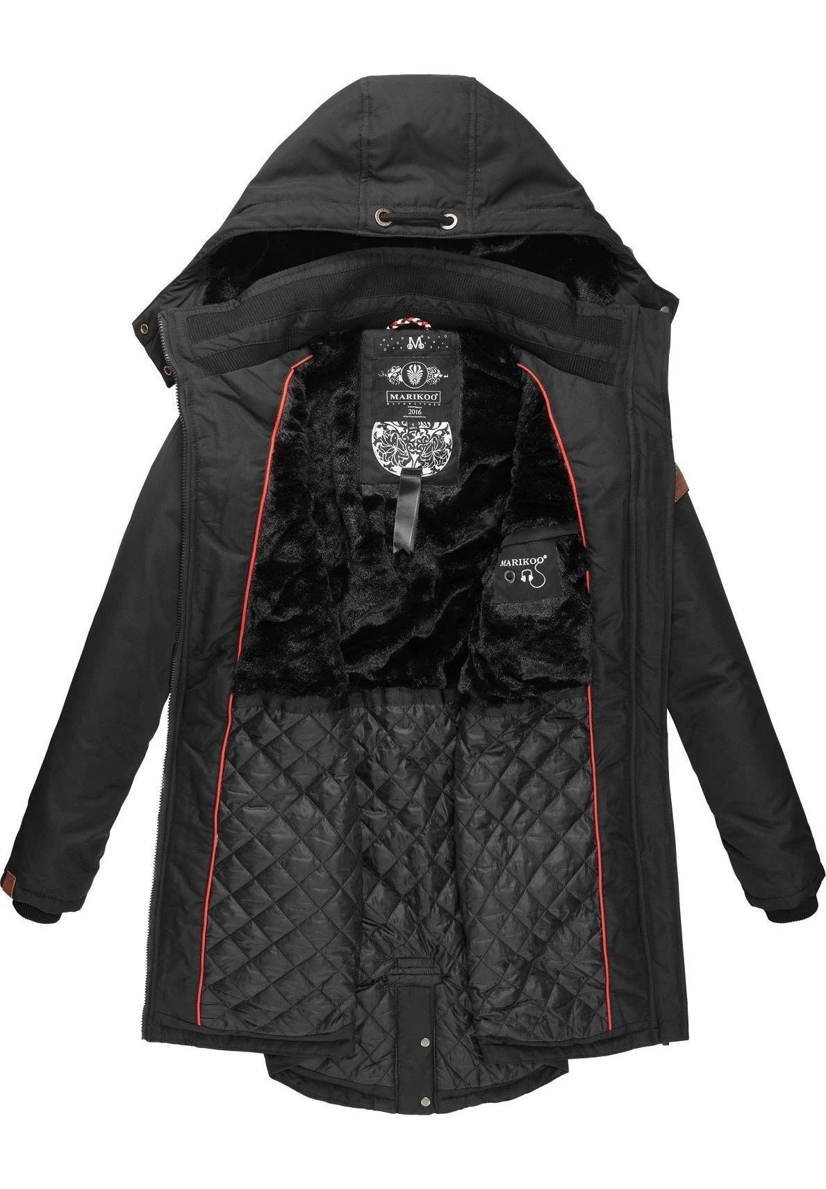 Marikoo Kamii - Cappotto Invernale - Black 5 Marikoo Kamii - Cappotto Invernale - Black - immagine 5