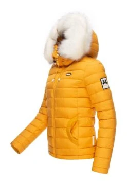 Marikoo Giacca Invernale - Dark Yellow -Moda Cappotti Donna 1c65f1b9cf824134bf3583e0a8ec0f6d
