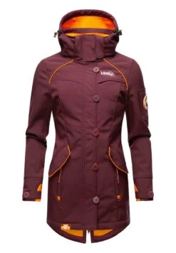 Marikoo Soulinaa - Parka - Dark Red Melange -Moda Cappotti Donna 2304a5d2cbc74fbd878b64b2854df69e