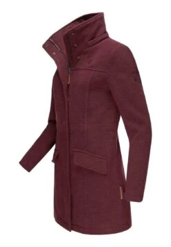 Marikoo Leilaniaa - Cappotto Invernale - Bordeaux Melange -Moda Cappotti Donna 26e90e1a72204673861d280fba2da880