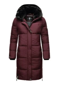 Marikoo StreliziaaCappotto InvernaleDark Red Melange Donna Cappotti M5M21U011-G12 -Moda Cappotti Donna 296d11eac2c4400c816b089a11fb91c9