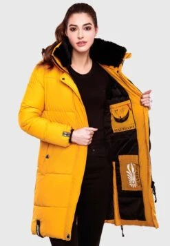 Marikoo StreliziaaCappotto InvernaleDark Yellow Donna Cappotti M5M21U011-E11 -Moda Cappotti Donna 31a3579e270d49dab7f552c0da9c949f