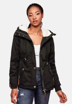 Marikoo Manolya - Cappotto Invernale - Black -Moda Cappotti Donna 3b636a137b6d428193dcea877212d5fa