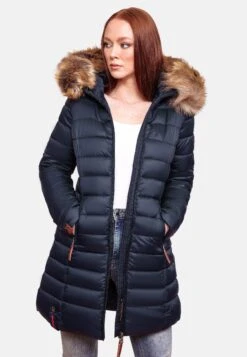 Marikoo SteppCappotto InvernaleDark Blue Donna Cappotti M5M21U001-K11 -Moda Cappotti Donna 3beeace15a3c4a698f8ea4b74122898e