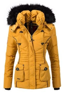 Marikoo Vanilla - Giacca Invernale - Yellow -Moda Cappotti Donna 3ccd987d611046d3bc2e65ffa5fa3581