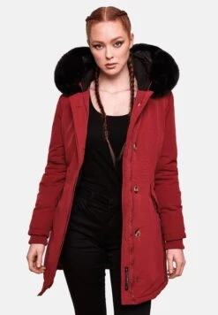 Marikoo KarmaaCappotto InvernaleBlood Red With Black Fur Donna Cappotti M5M21U00G-G14 -Moda Cappotti Donna 41df2a7dfbfd4fe7b4f2a26fd17cd566