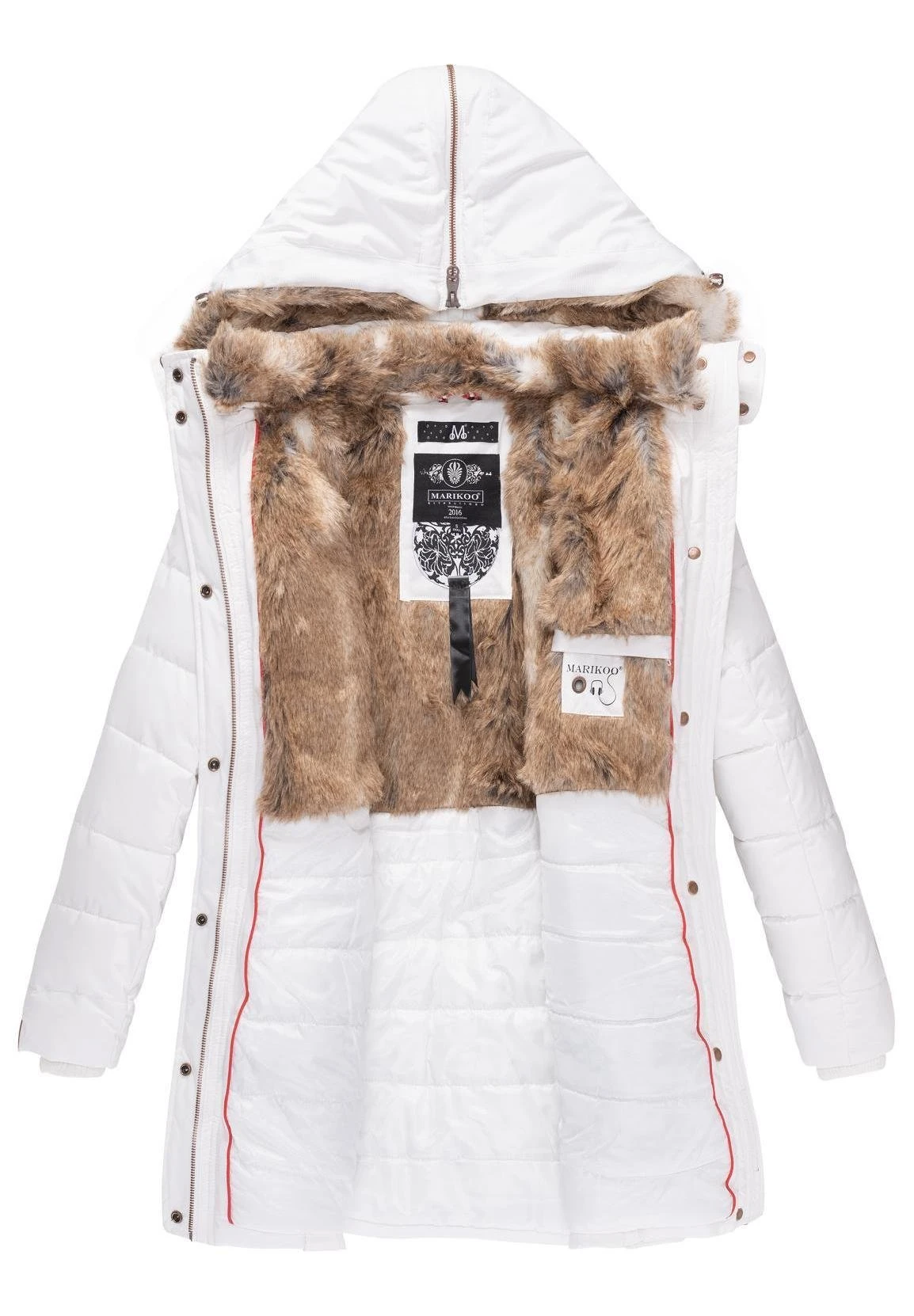 Marikoo LieblingsCappotto InvernaleWeiß Donna Cappotti M5M21U00F-A11 6 Marikoo LieblingsCappotto InvernaleWeiß Donna Cappotti M5M21U00F-A11 - immagine 6