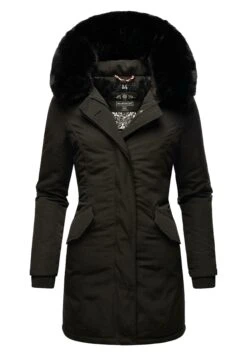 Marikoo KarmaaCappotto InvernaleBlack With Black Fur Donna Cappotti M5M21U00G-Q14 -Moda Cappotti Donna 47dba6896e9c43a59865fbc99a545e9f