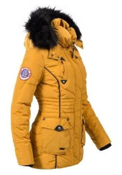 Marikoo Vanilla - Giacca Invernale - Yellow -Moda Cappotti Donna 4d4e92fd15c14aaa8e3e47d05cd0a642