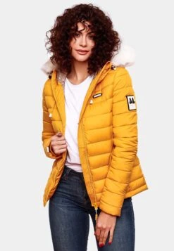 Marikoo Giacca Invernale - Dark Yellow -Moda Cappotti Donna 5d4298abdede410c8c2bb41878caa067