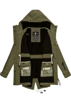 Marikoo Zimtzicke - Parka - Olive Lines -Moda Cappotti Donna 605443e3afdc452aaa1c84f69fe60a86