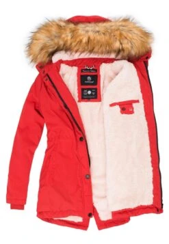 Marikoo Cappotto Invernale - Red -Moda Cappotti Donna 667d96ad4169467da9007f78fd9515a8