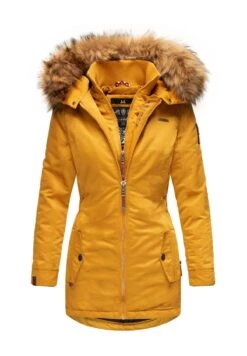 Marikoo Sanakoo - Cappotto Invernale - Yellow -Moda Cappotti Donna 674be46b9c0f4a1190a0b5ed63708bb3