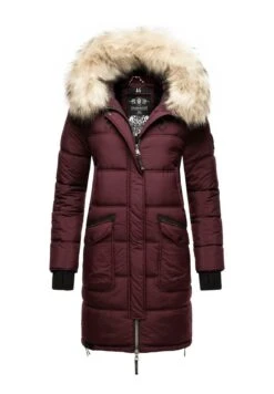 Marikoo Chaskaa - Cappotto Invernale - Dark Red Melange -Moda Cappotti Donna 7179e3ec85b540b098280c0f8cc4e5ce