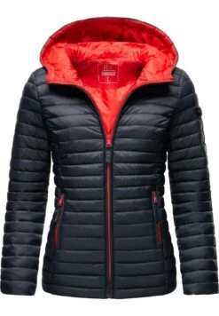 Marikoo Asraa - Giacca Da Mezza Stagione - Dark Blue -Moda Cappotti Donna 7c260203a86c43cb8b90029b76152d16