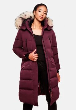 Marikoo Cappotto InvernaleDark Red Melange Donna Cappotti M5M21U017-G11 -Moda Cappotti Donna 7d8a0e843dec4e7b91857a186b900759