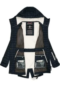Marikoo ZimtzickeParkaNavy Lines Donna Giacche E Blazer M5M21U005-K18 -Moda Cappotti Donna 7e6bdf06129f404caf9f3ae5a38e12f7