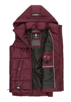 Marikoo Zarinaa - Smanicato - Wine -Moda Cappotti Donna 7ff84937389c4d95ae65ada2a00b9a29