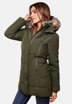 Marikoo Lieblings - Cappotto Invernale - Olive -Moda Cappotti Donna 86ed523458db4cebb68cfbad8ed54ac7