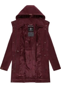 Marikoo Leilaniaa - Cappotto Invernale - Bordeaux Melange -Moda Cappotti Donna 8861a5fbf2a047d7a81fa87e0306eced