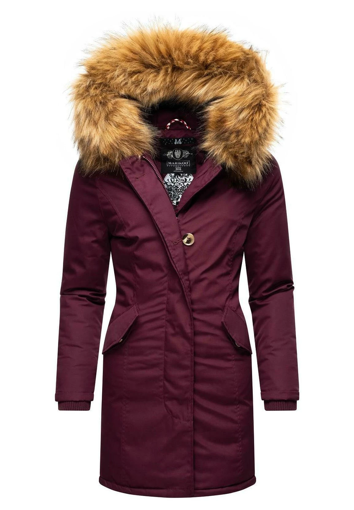 Marikoo KarmaaCappotto InvernaleDark Red Melange Donna Cappotti M5M21U002-G12 1 Marikoo KarmaaCappotto InvernaleDark Red Melange Donna Cappotti M5M21U002-G12