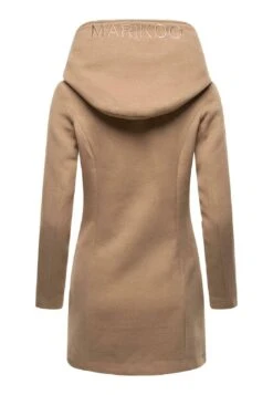 Marikoo Cappotto Corto - Taupe Grey -Moda Cappotti Donna 9858b610d16a47b3b3cd82f5a19c468b
