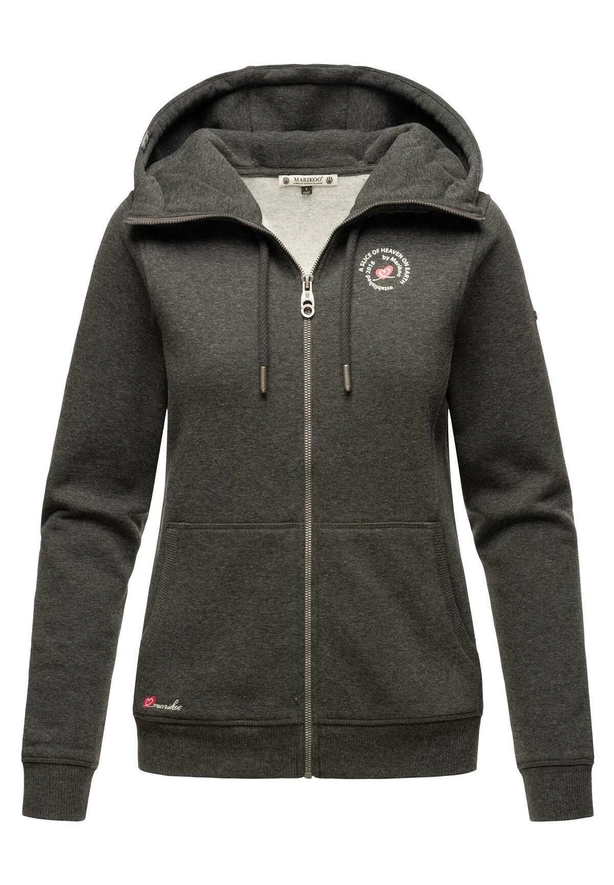 Marikoo SetsunaaFelpa Con ZipDarkgreymelange Donna Felpe M5M21J001-C11 5 Marikoo SetsunaaFelpa Con ZipDarkgreymelange Donna Felpe M5M21J001-C11 - immagine 5