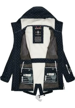 Marikoo ZimtzickeParkaNavy Dots Donna Cappotti M5M21U005-K16 -Moda Cappotti Donna 9d1b55e3472c4ced8698c42804f58b52