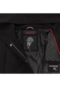 Marikoo Mayleen - Impermeabile - Black -Moda Cappotti Donna 9fac5ced117c4af3a5dc0ec9faf04a79