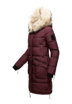Marikoo Chaskaa - Cappotto Invernale - Dark Red Melange -Moda Cappotti Donna a1784c43fc014f7d92217fa4915eb9ec