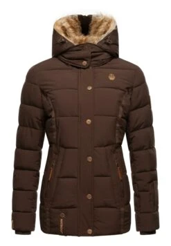 Marikoo NekooGiacca InvernaleDark Choco Donna Giacche E Blazer M5M21G003-O11 -Moda Cappotti Donna a94498fd606a41f799e78fa9d0269588