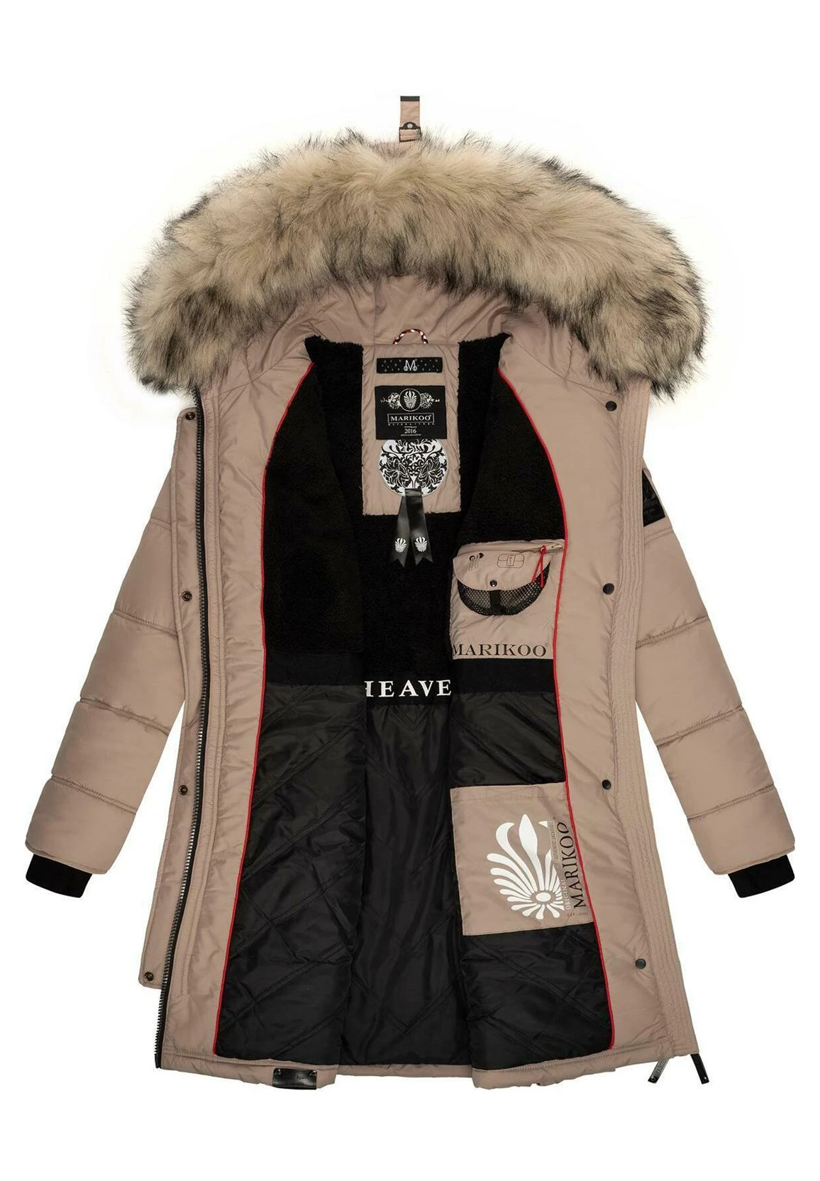 Marikoo Chaskaa - Cappotto Invernale - Taupe 9 Marikoo Chaskaa - Cappotto Invernale - Taupe - immagine 9
