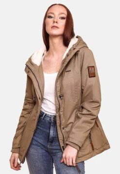 Marikoo BikooCappotto InvernaleTaupe Donna Cappotti M5M21U00J-B11 -Moda Cappotti Donna b5ff1e68483b419196b8038dd0409b3a