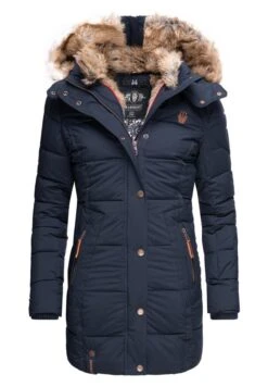 Marikoo Lieblings - Cappotto Invernale - Blue -Moda Cappotti Donna bb87df063f7448f186d8b86a5029c2bb