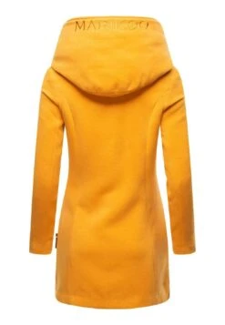 Marikoo Cappotto Corto - Dark Yellow -Moda Cappotti Donna c1f4a2e136a44e17af036636440245f2