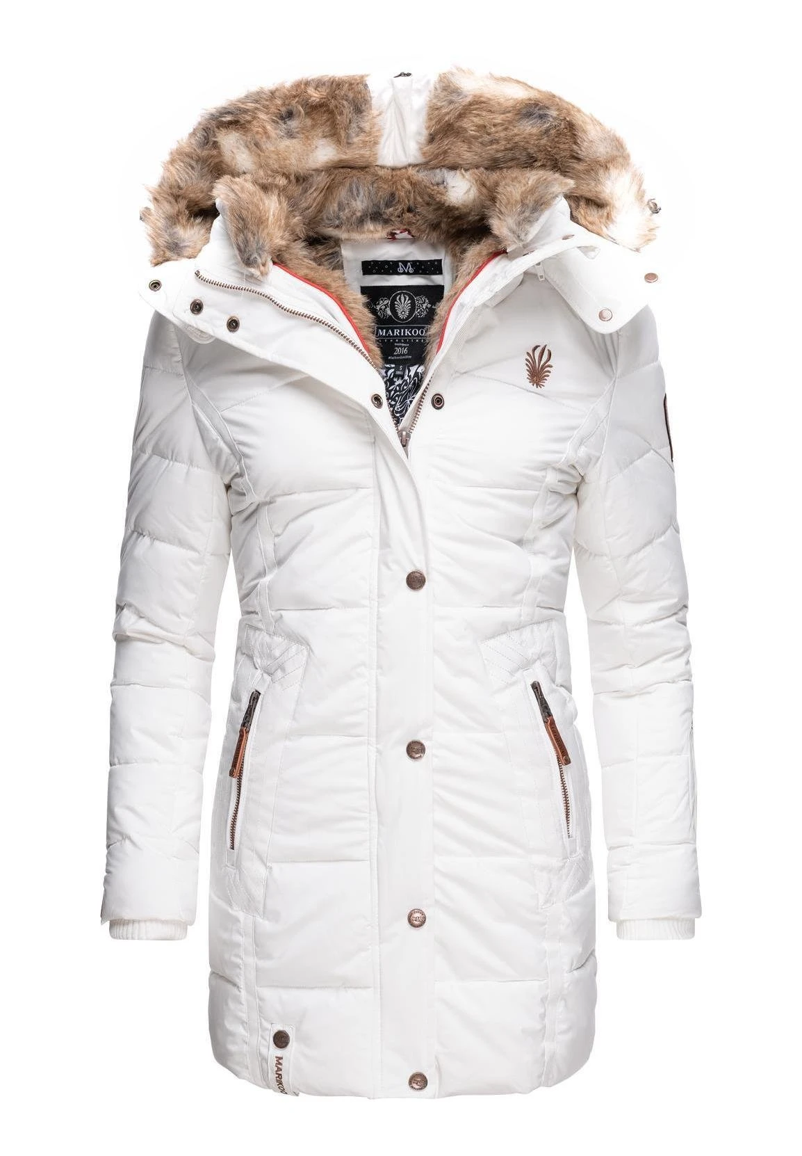 Marikoo LieblingsCappotto InvernaleWeiß Donna Cappotti M5M21U00F-A11 1 Marikoo LieblingsCappotto InvernaleWeiß Donna Cappotti M5M21U00F-A11