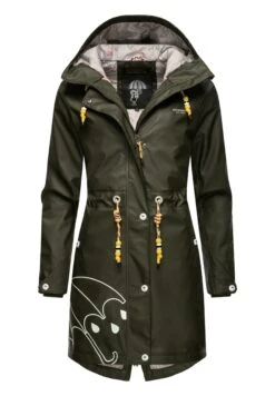 Marikoo Dancing Umbrella - Impermeabile - Dark Olive -Moda Cappotti Donna c5aeb8f88084476a91bfef4e78149bda
