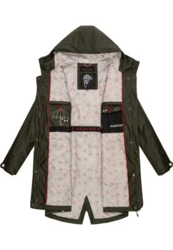 Marikoo Dancing Umbrella - Impermeabile - Dark Olive -Moda Cappotti Donna cceae09a7cfc4fe8a62489620260a088