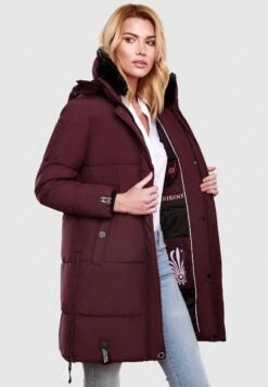 Marikoo StreliziaaCappotto InvernaleDark Red Melange Donna Cappotti M5M21U011-G12 -Moda Cappotti Donna d2ad0c3cadf348c2bb4e9c371704c717