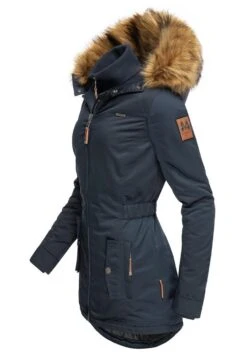 Marikoo Sanakoo - Cappotto Invernale - Blue -Moda Cappotti Donna d3167a7ac7734555bda71f96bdf9a202