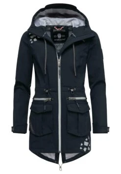 Marikoo Ulissaa - Impermeabile - Dark Blue -Moda Cappotti Donna db2773c3c2674f03b73bd0c679dfa665