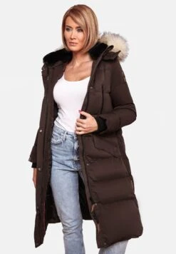 Marikoo Cappotto InvernaleDark Choco Donna Cappotti M5M21U017-O12 -Moda Cappotti Donna eb1db9d8052643e196243beb61d881b6
