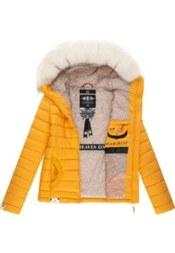 Marikoo Giacca Invernale - Dark Yellow -Moda Cappotti Donna f578f41c3b68413f81b3067d9d0f0c0e