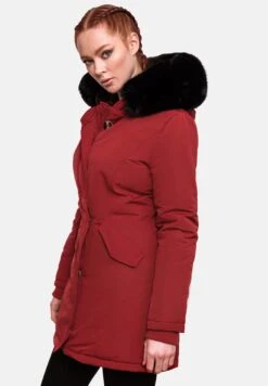 Marikoo KarmaaCappotto InvernaleBlood Red With Black Fur Donna Cappotti M5M21U00G-G14 -Moda Cappotti Donna fe015afe0ac54cdba7fbee49f4215729